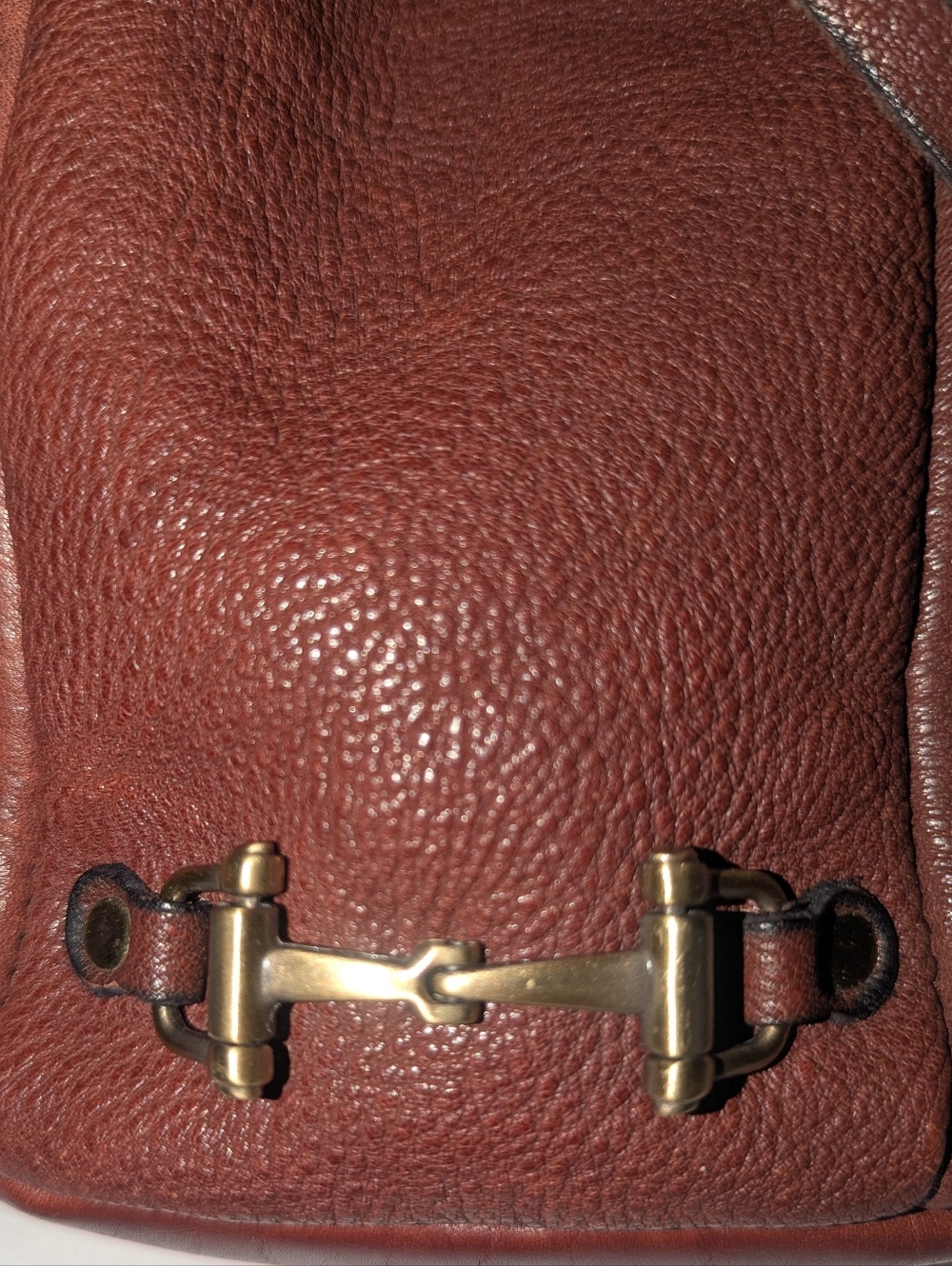 Vintage Tory Leather Co. Brown Leather Drawstring Crossbody Bucket Bag - Picture 5 of 9